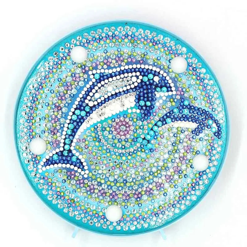 Diamond Painting Lamp met Mandala en Landschap Ontwerp