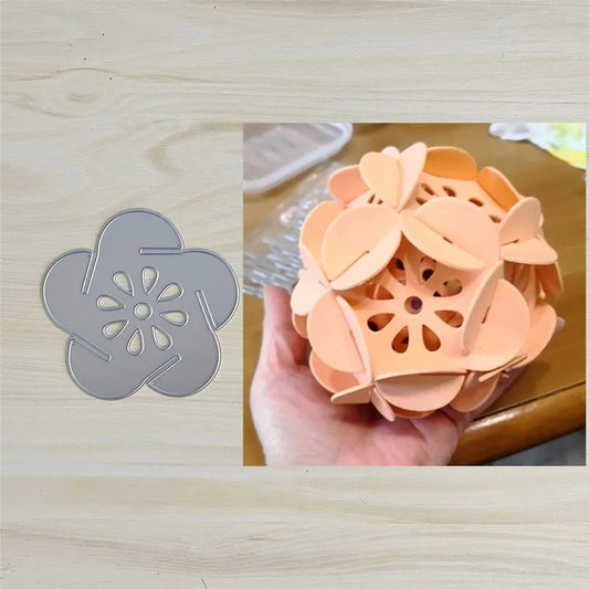 Metalen snijmal Bloemenbal – 8x7,8 cm voor scrapbooking en kaarten