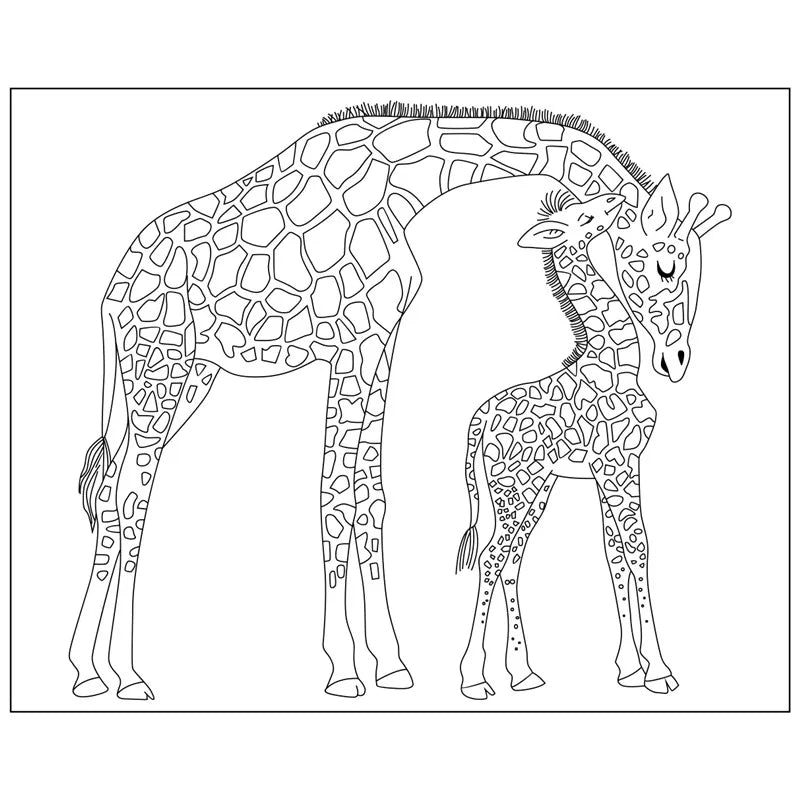 Transparante Siliconen Stempel Giraffe Patroon voor kaarten en Scrapbooking