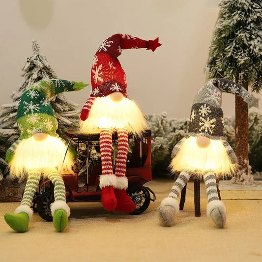 Kerst pop met verlichting | Sfeervolle gnome decoratie voor thuis