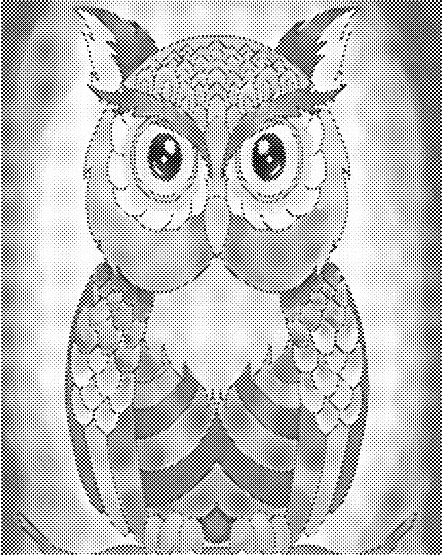 DOT Painting - Dieren op Canvas (40x50cm / 60x75cm)