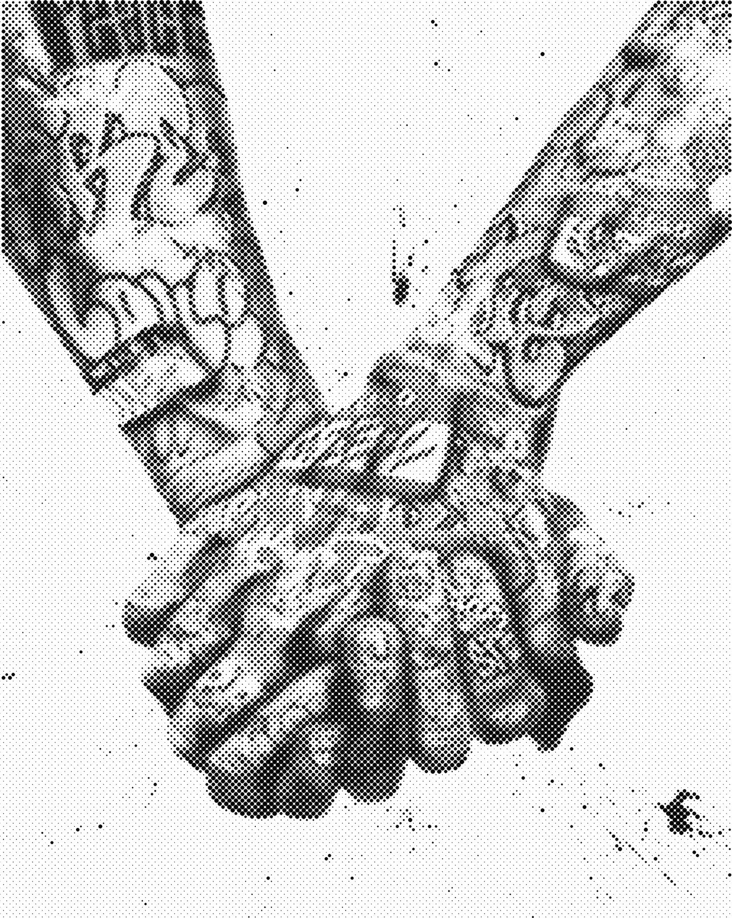 DOT Painting Abstract Art - Handen en Mensen (40x50cm of 60x75cm)