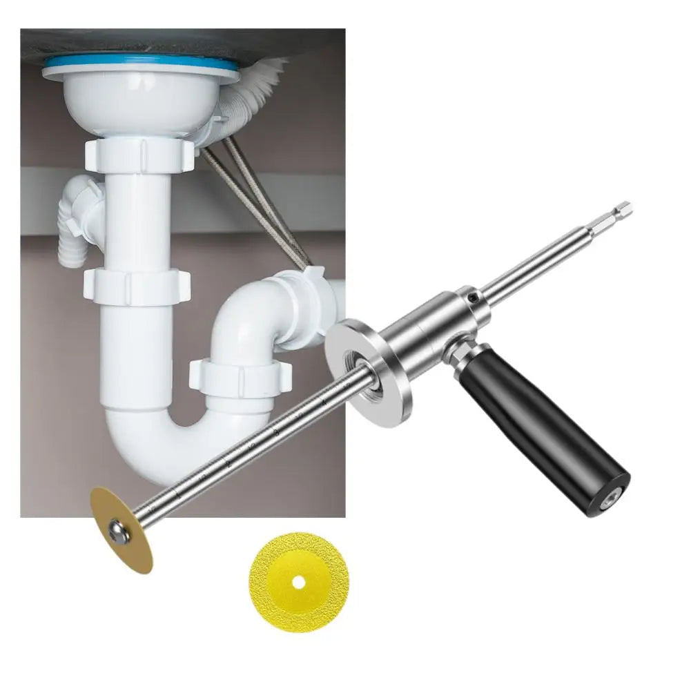 Maak moeiteloos perfecte snedes met de roestvrijstalen PVC buizensnijder – inclusief 5 messen en verstelbare diepte