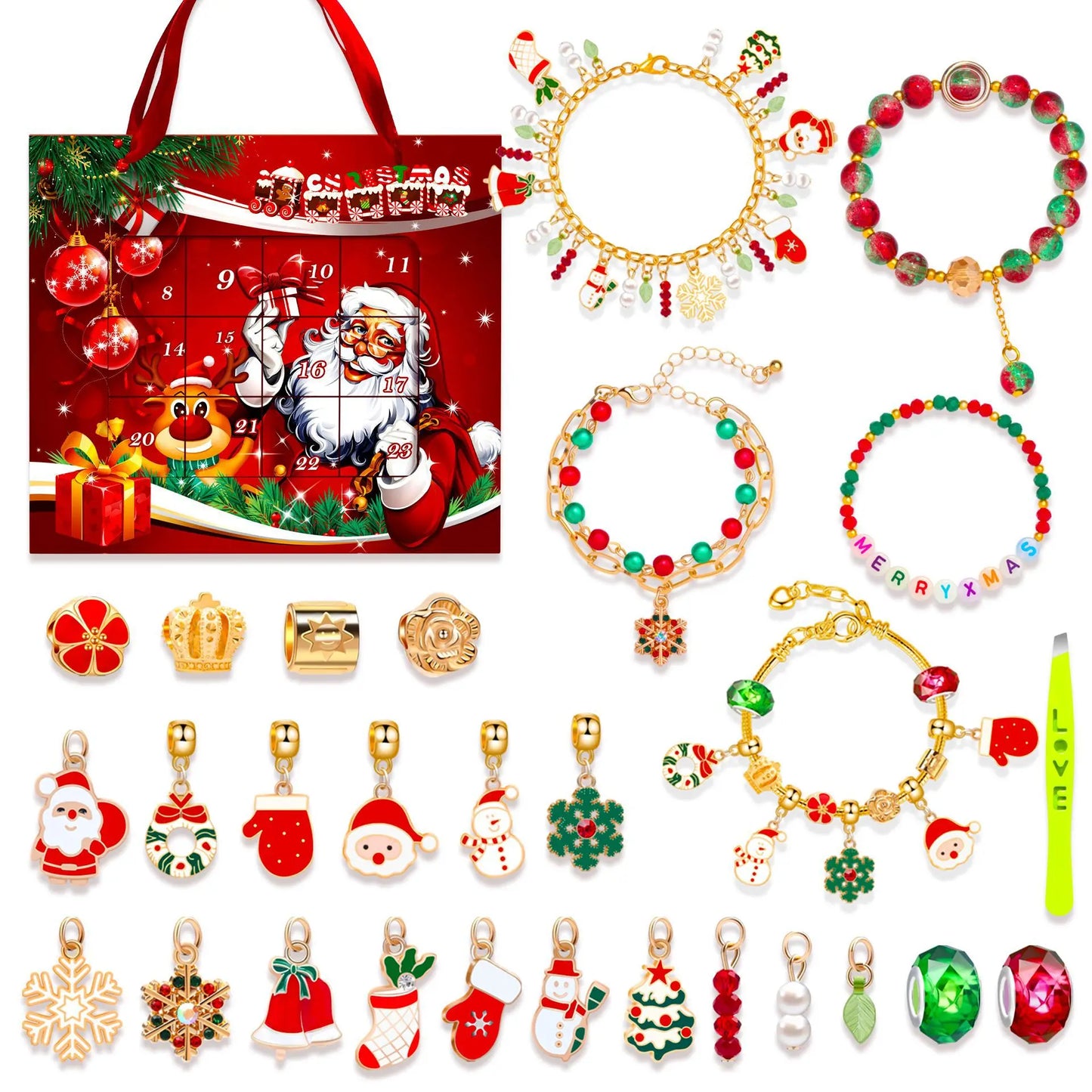Advent kalender armbandenset – 24 dagen vol verrassende sieraden