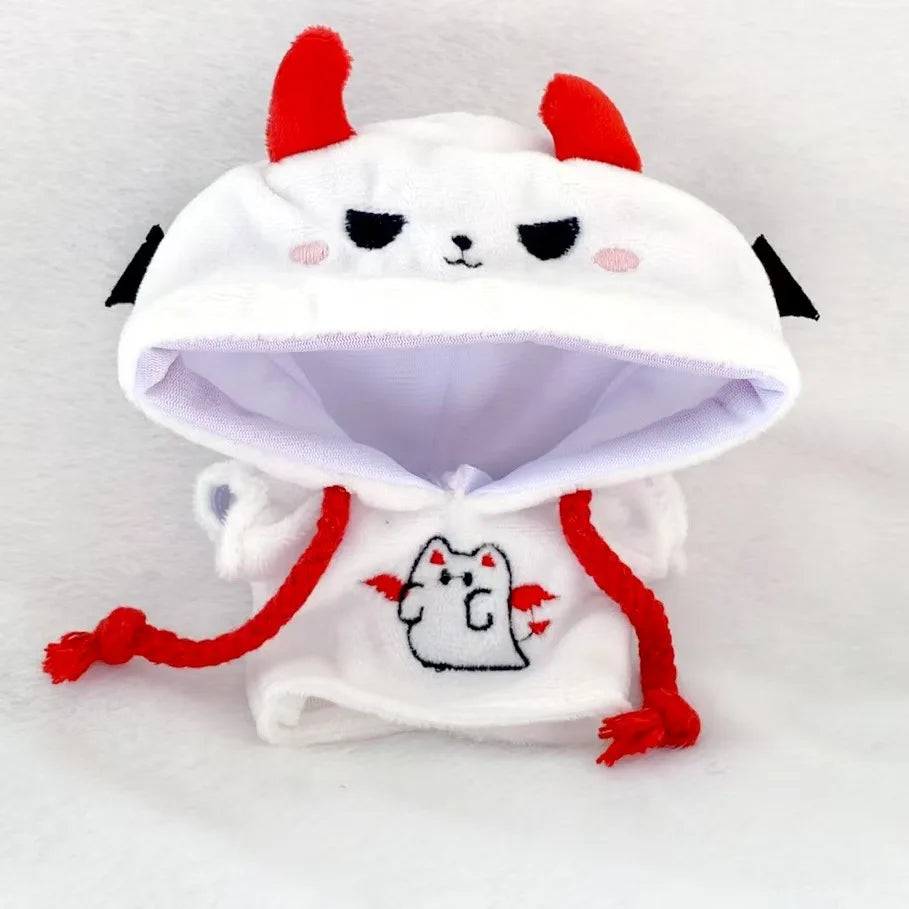 Kleding voor Labubu poppen – Halloween hoodie met vleermuis & Kpop stijl
