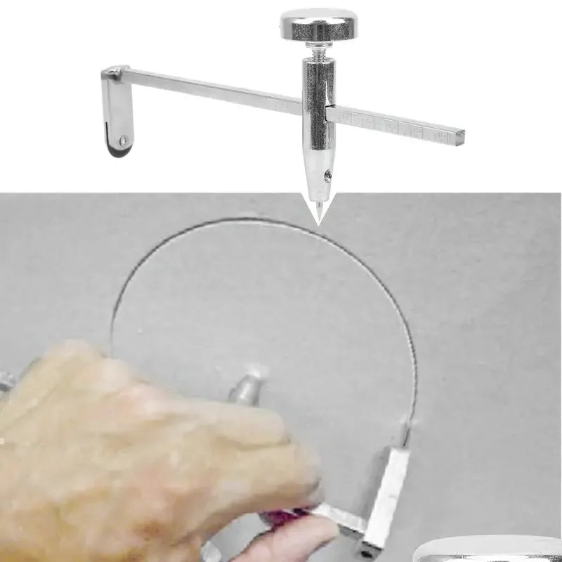 Maak perfecte ronde uitsnijdingen met de verstelbare gipsplaat cirkelsnijder – 1 stuk