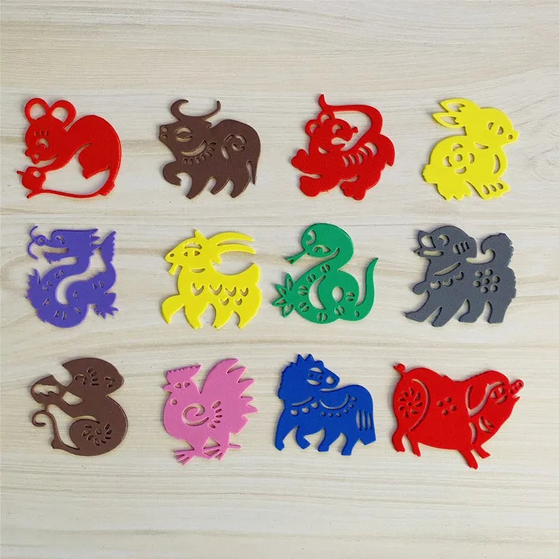 Metalen snijmal - Dierenriem dieren voor scrapbooking en kaarten