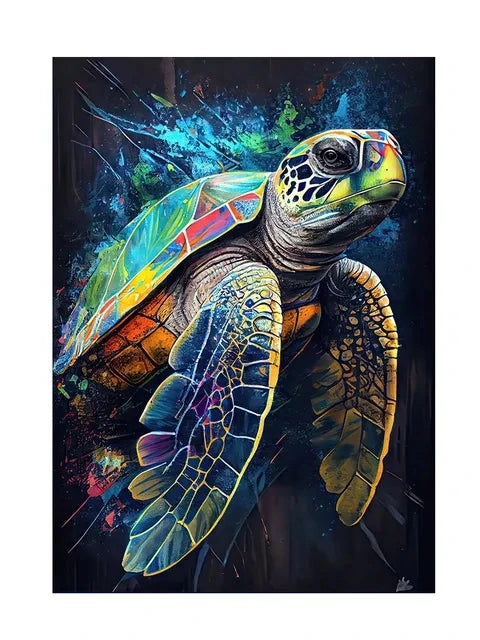 AB Diamond Painting met Fairy dust steentjes Oceaan Dieren