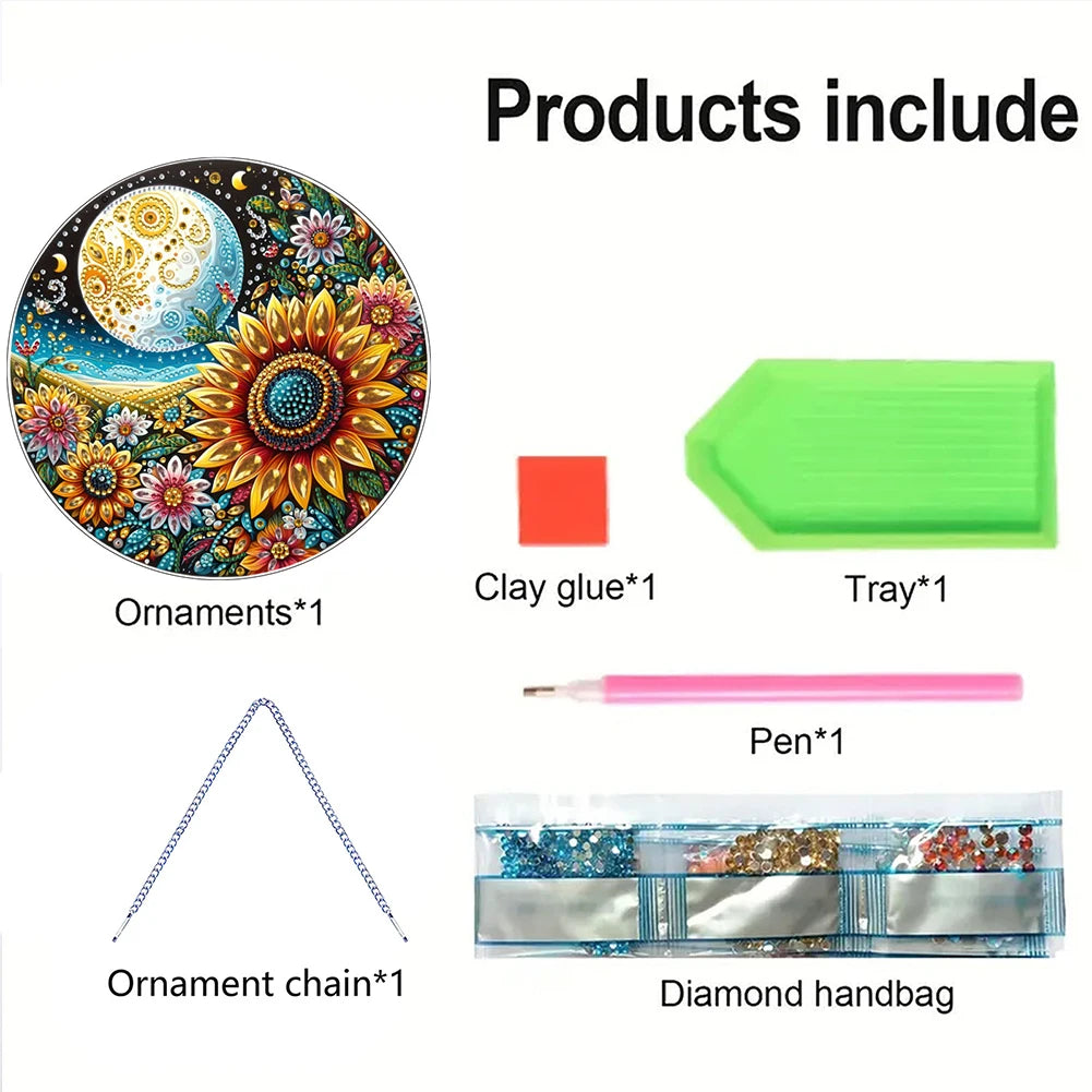 Diamond Painting Hangend Ornament Dubbelzijdige Wanddecoratie Set - LG59
