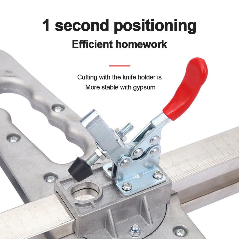 Maak precisiesnedes met deze opvouwbare aluminium gipsplaat snijder