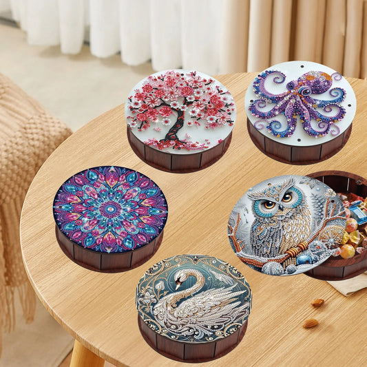 Diamond Painting Snack Box Dieren en Planten Decoratie Geschenkset