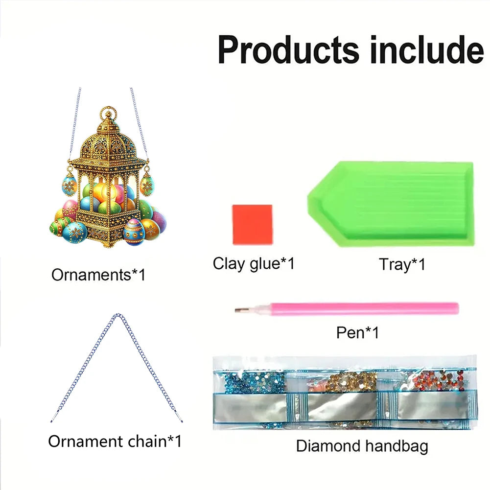 Diamond Painting Hangend Ornament voor Muur en Raam Decoratie - LB296
