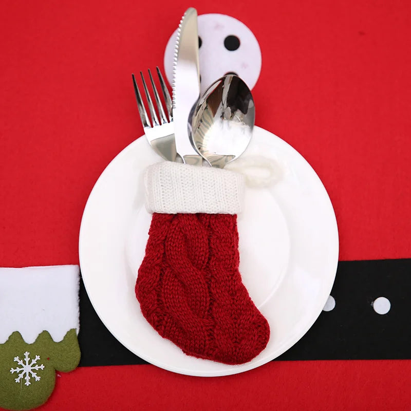 Kerst sok decoratief mini cadeauzakje voor boom en feestversiering