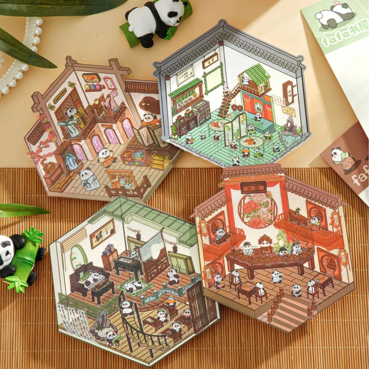 Sticker Homestyling set Landschap Hutje – 12-delige stickerset