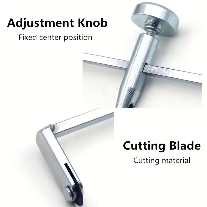 Maak perfecte ronde uitsnijdingen met de verstelbare gipsplaat cirkelsnijder – 1 stuk