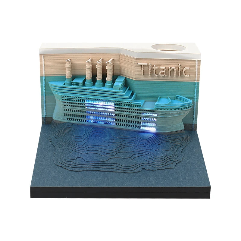 3D Papier Sculptuur Kalender Sakura Boomhuis – Uniek Bureau Decor - 2026