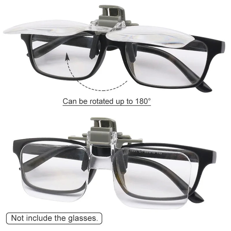 Diamond Painting Vergrootglas Bril met Clip - 2x Vergroting voor Precisiewerk