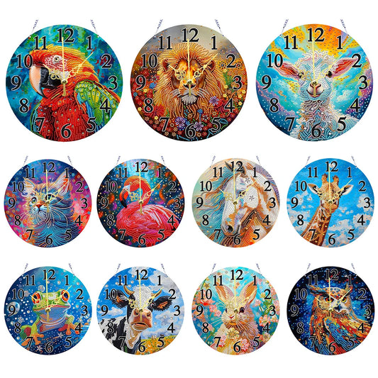 Diamond Painting Klok Acryl Speciale Vorm Dieren Modellen