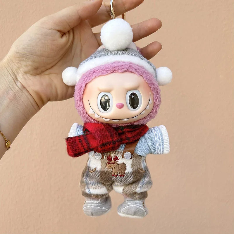 Kleding voor Labubu poppen – 7 schattige kerst hoodies in Kawaii stijl