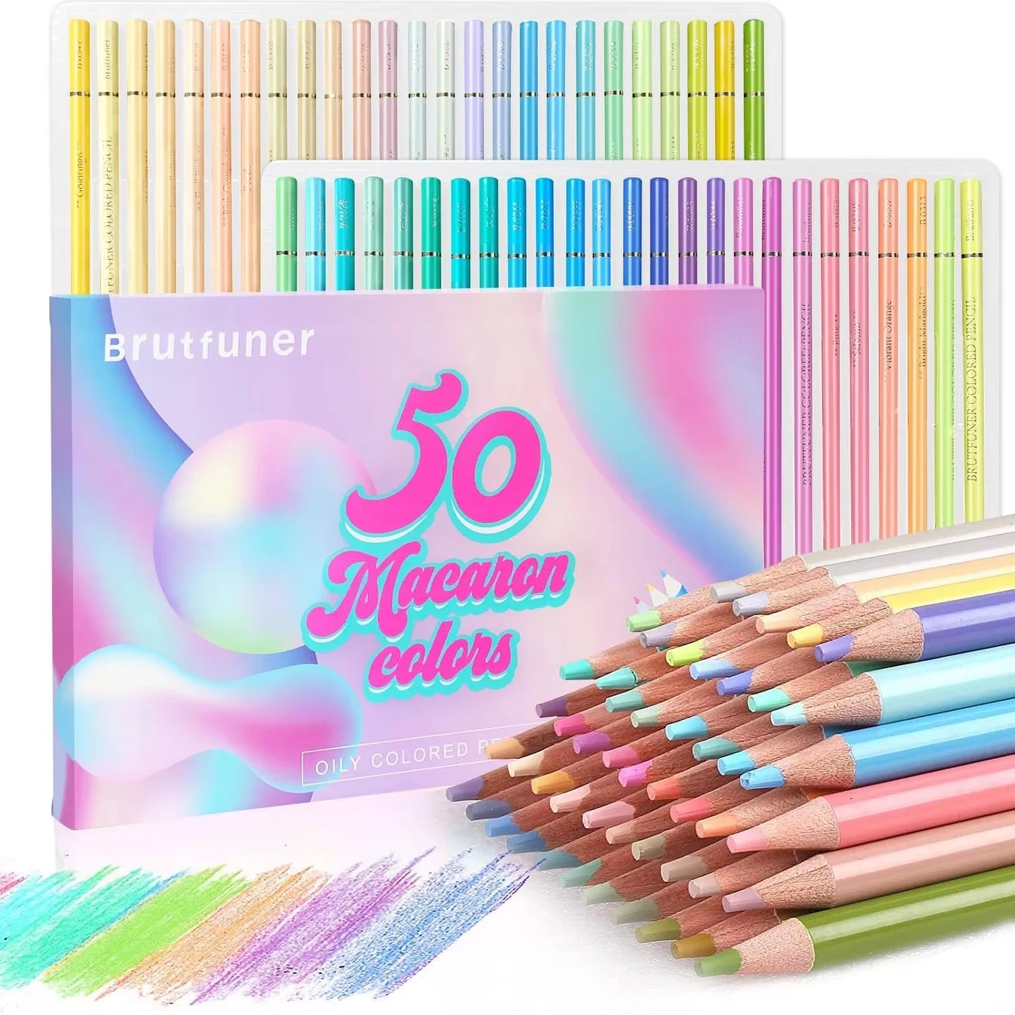 Potloden set Macaron Pastel Kleurpotloden Soft Core 12, 24, 50 of 72 stuks