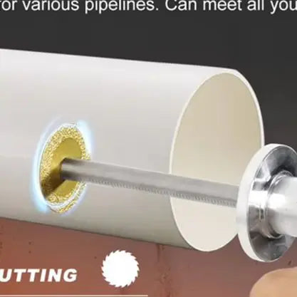 Binnenpijpsnijder verstelbaar voor PVC buizen – interne pijpsnijder met 0,6 cm zeskant aansluiting voor boormachine