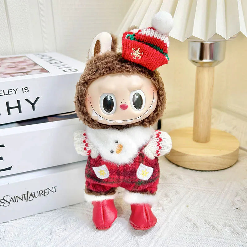 Kleding voor Labubu poppen – 7 schattige kerst hoodies in Kawaii stijl