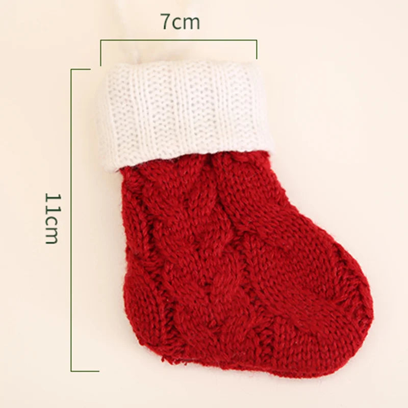 Kerst sok decoratief mini cadeauzakje voor boom en feestversiering