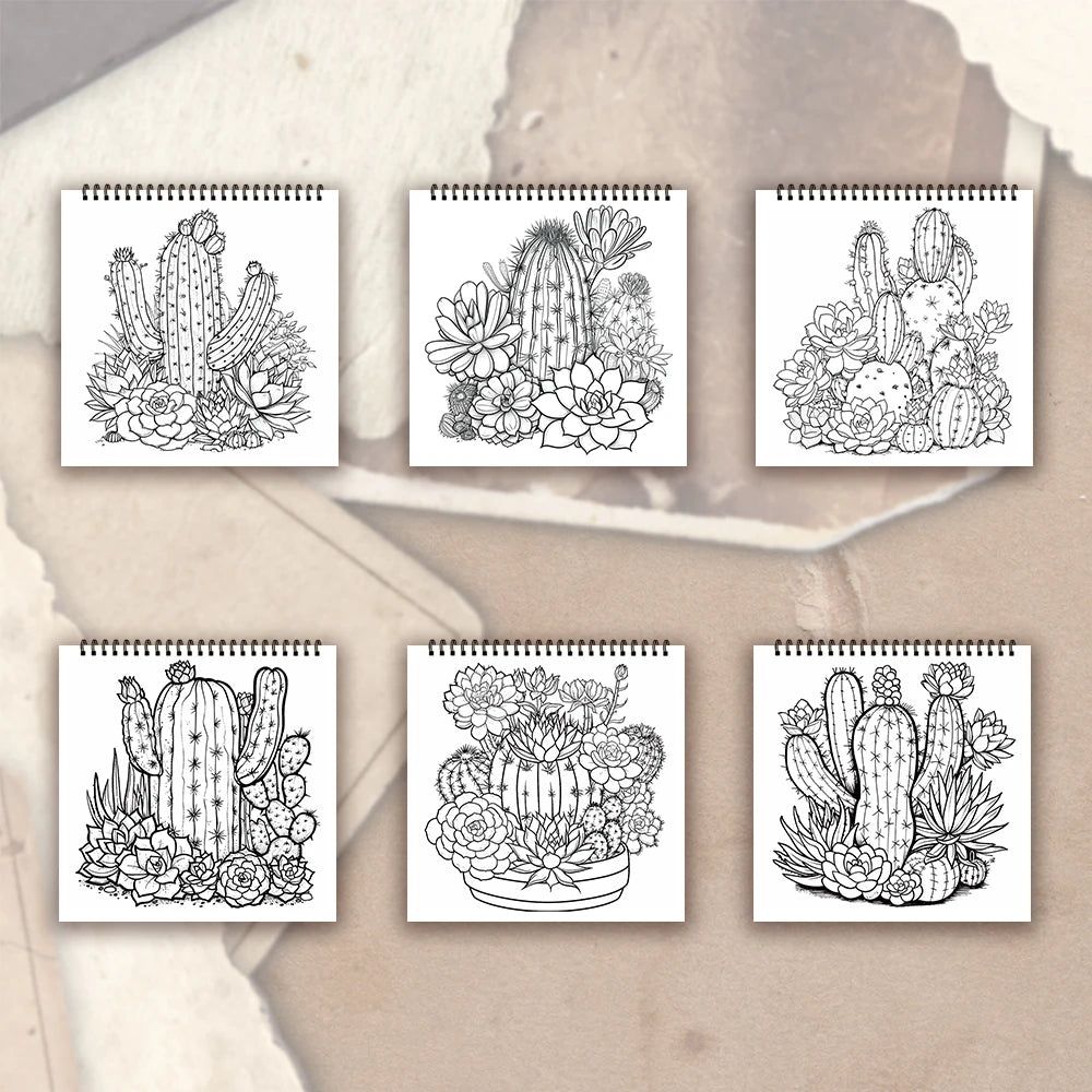 Kleurboek voor volwassenen en tieners – Spiraalbinding met dik papier voor ontspanning en creativiteit