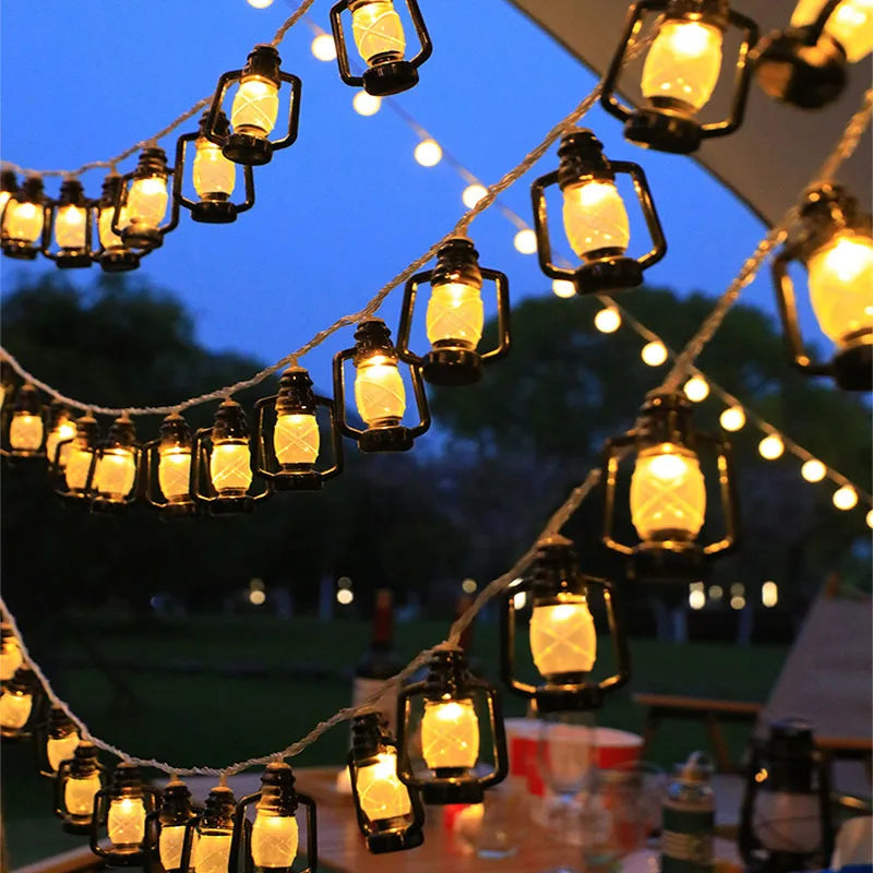 Kerst Lichtsnoer met 48 Mini Lantaarns – Warme LED Lampjes voor Binnen & Buiten