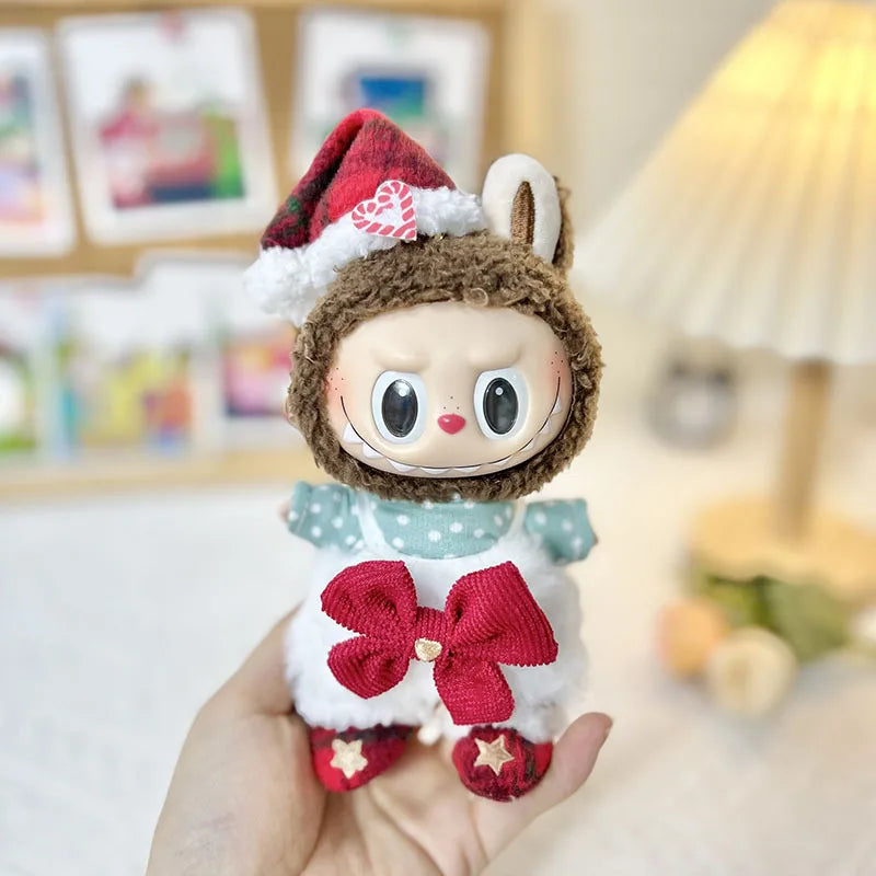Kleding voor Labubu poppen – 7 schattige kerst hoodies in Kawaii stijl