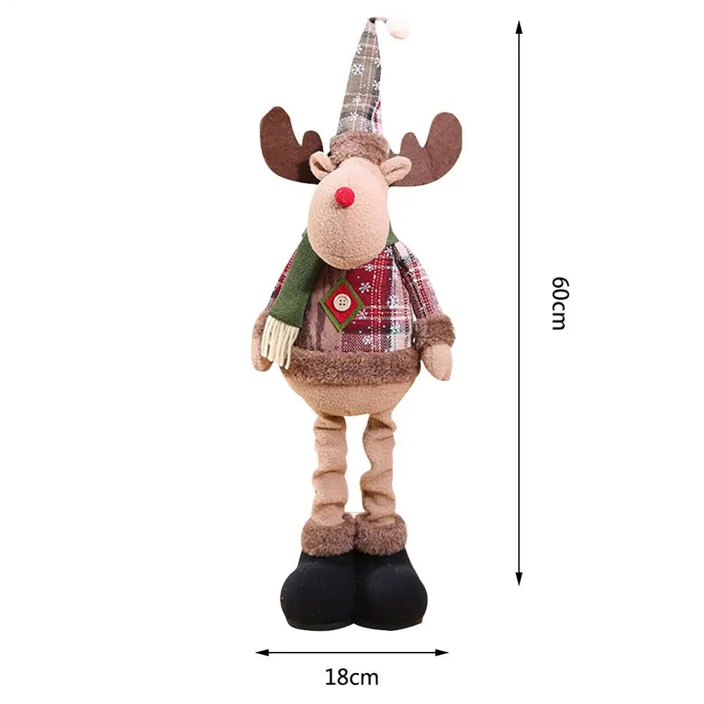 Kerst pop rendier sneeuwman kerstman tafel decoratie ornament