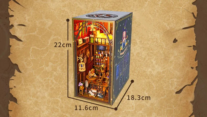 Zelfbouw Miniatuurhuisje Magische Boekhoek – Houten Bouwpakket