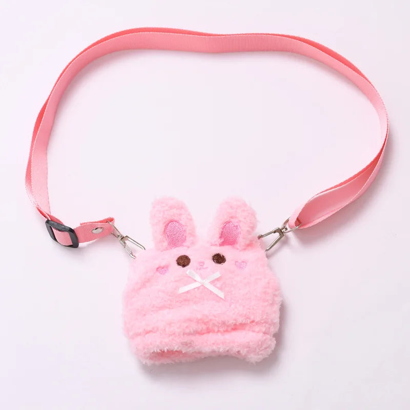 Kleding voor Labubu poppen – Dierenoutfit met schattige tas (15-17 cm)