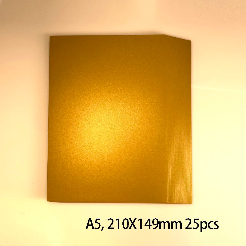 25 kleuren glanzend knutselpapier A5 - 250g voor DIY & scrapbooking