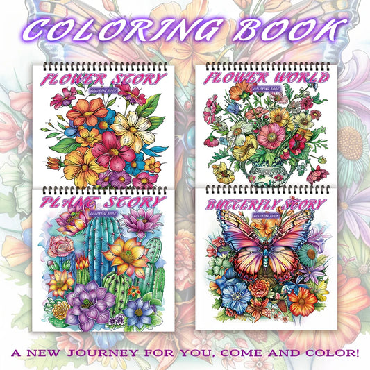 Kleurboek voor volwassenen en tieners – Spiraalbinding met dik papier voor ontspanning en creativiteit