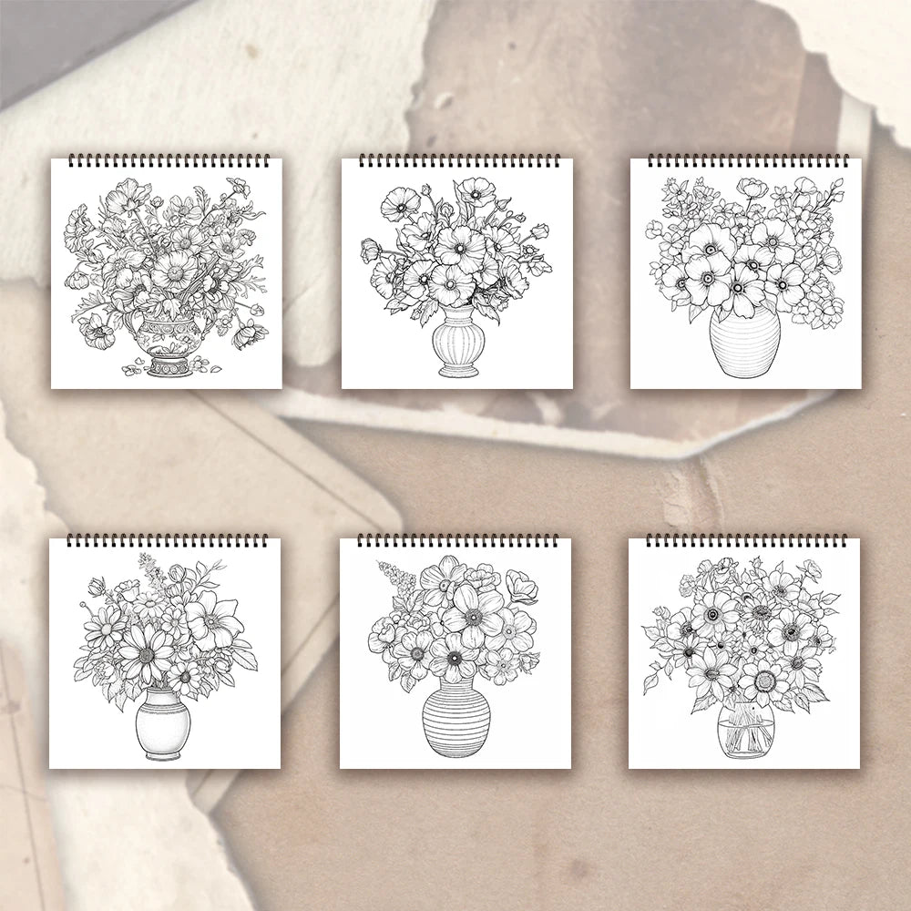 Kleurboek voor volwassenen en tieners – Spiraalbinding met dik papier voor ontspanning en creativiteit