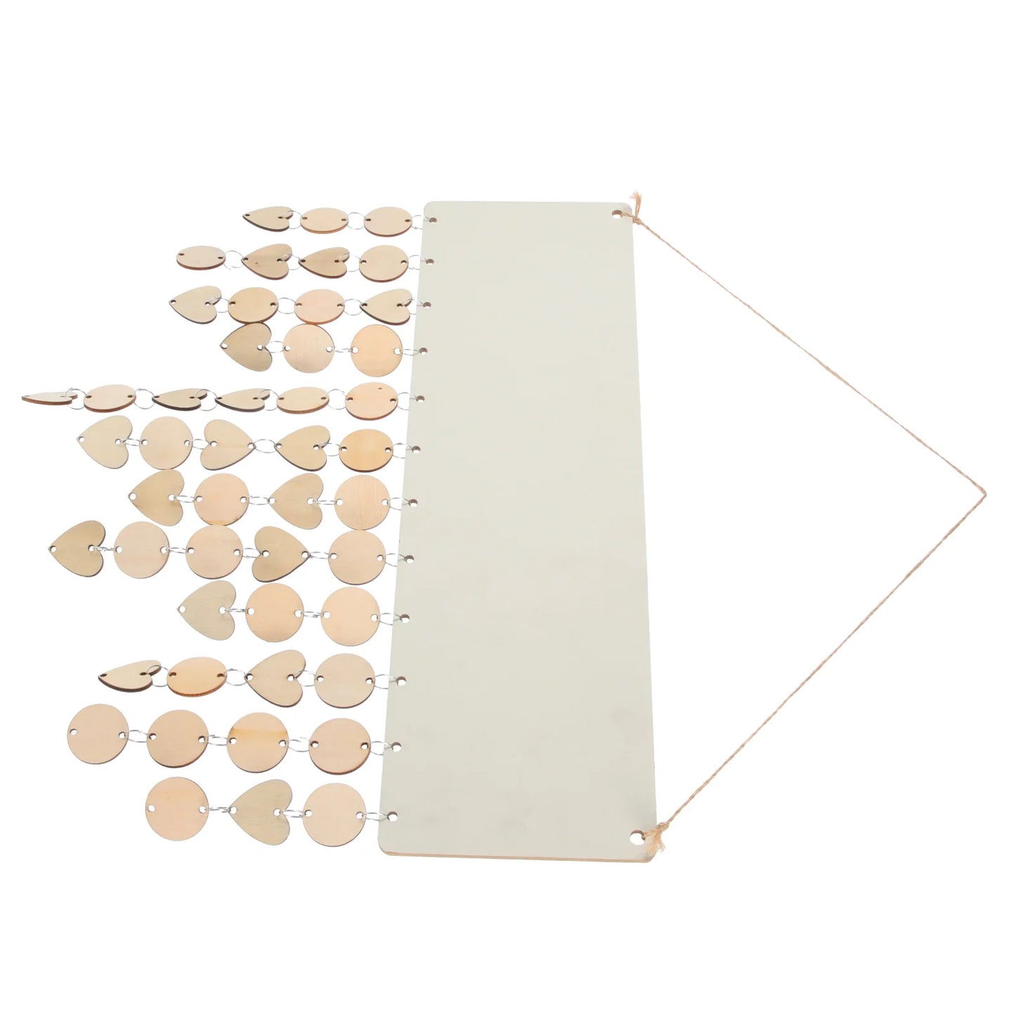 Houten figuur om zelf te schilderen/kleuren – Familie verjaardagskalender met houten schijfjes