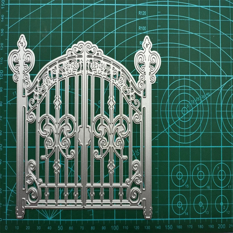Metalen snijmal Patroon IJzeren Deur voor scrapbooking en kaarten