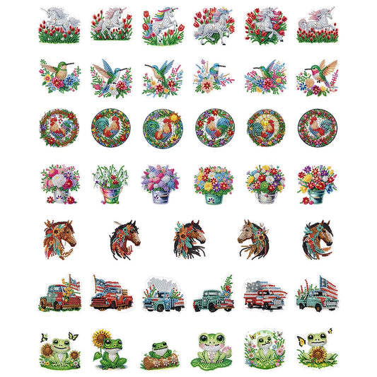 Diamond Painting Magneten – Bloemen en Cartoon Designs voor Koelkastdecoratie