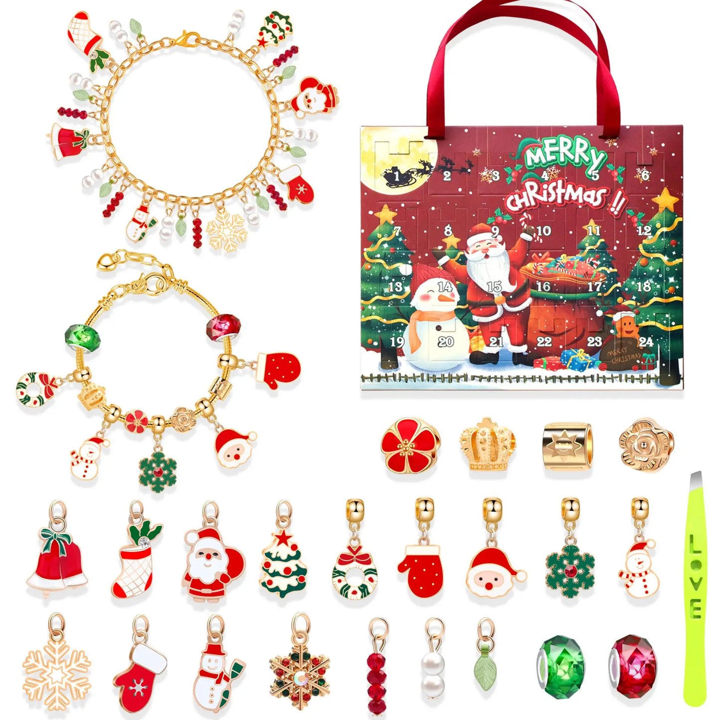 Advent kalender armbandenset – 24 dagen vol verrassende sieraden