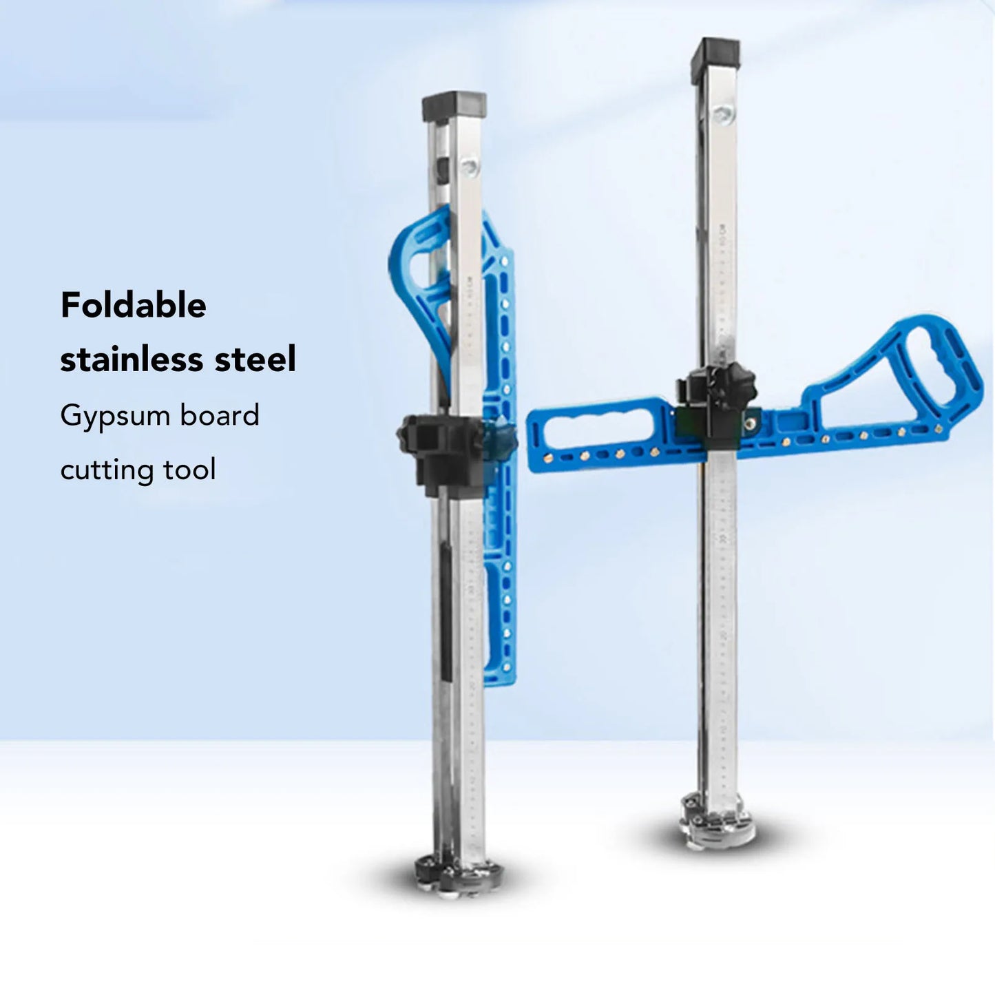 Gipsplaat snijder opvouwbaar met verstelbaar mes 2 tot 60 cm – draagbaar gipsplaat snijgereedschap