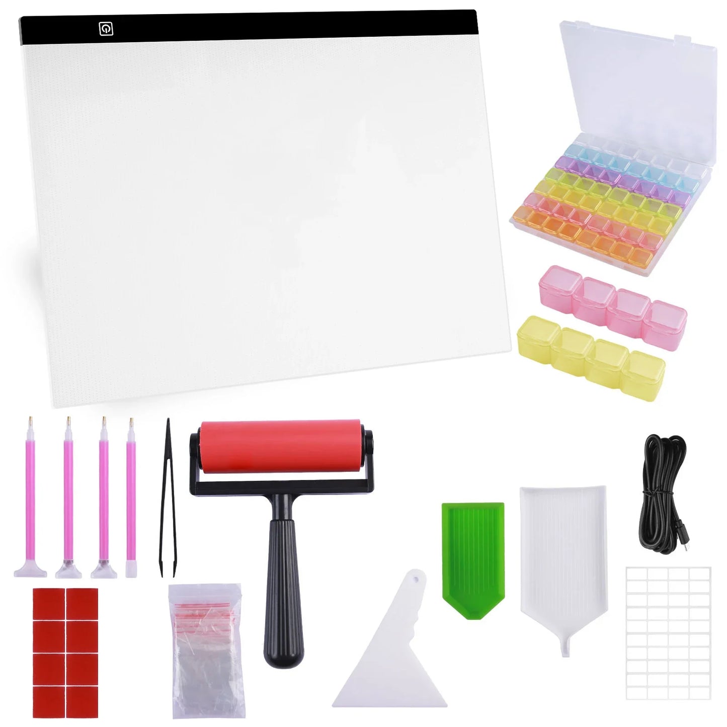 Diamond Painting Ledlamp A3/A4 Lichtpad met 3 Lichtstanden Tracing Board