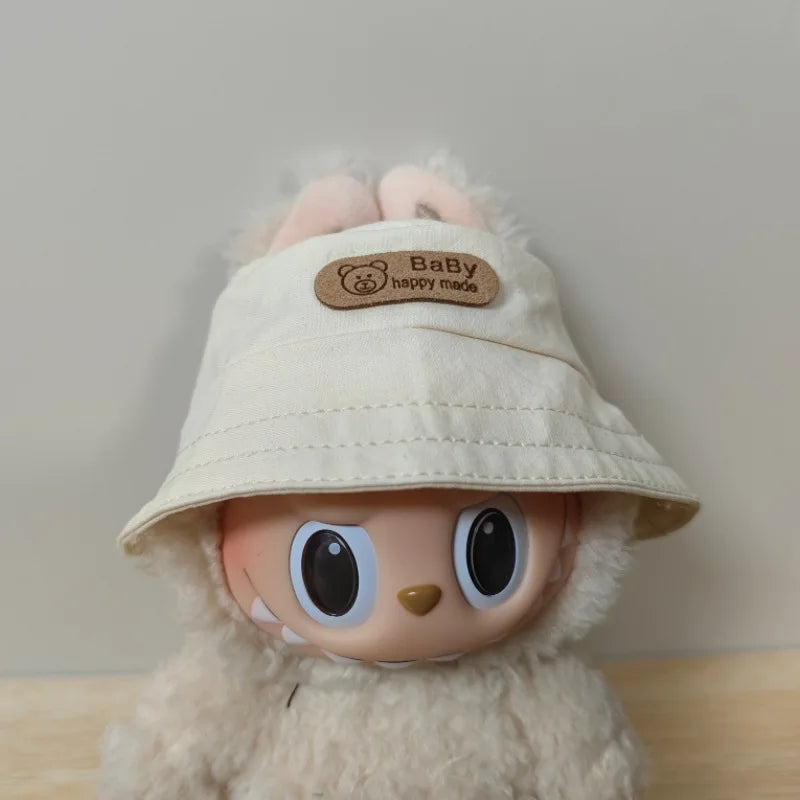 Kleding voor Labubu poppen – Schattig bucket hoedje 15/17 cm accessoire