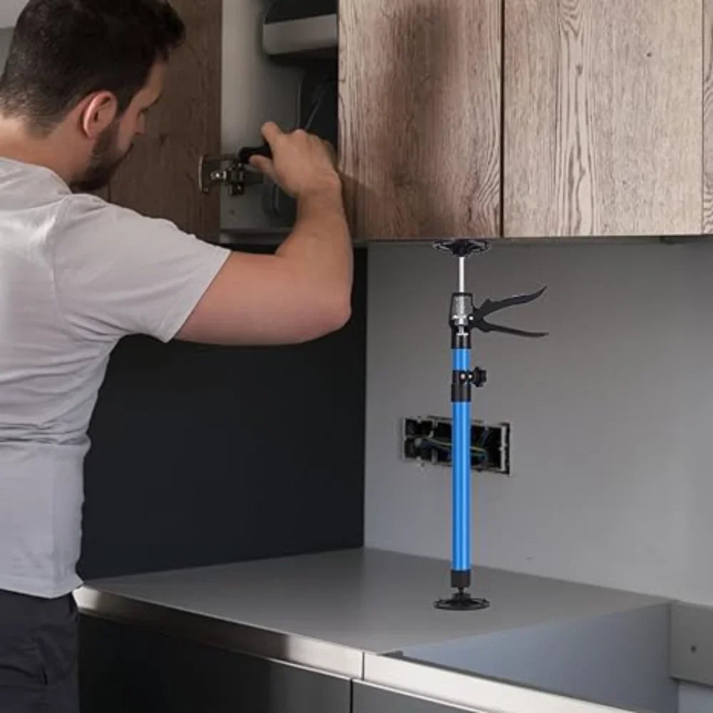 Verstelbare telescopische stalen steun – arbeidsbesparende hefstang voor kasten en gipsplaten