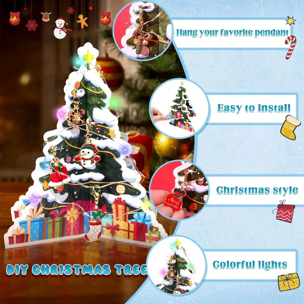Advent kalender armbandenset met 24 verrassingen – feestelijke sieraden cadeaubox