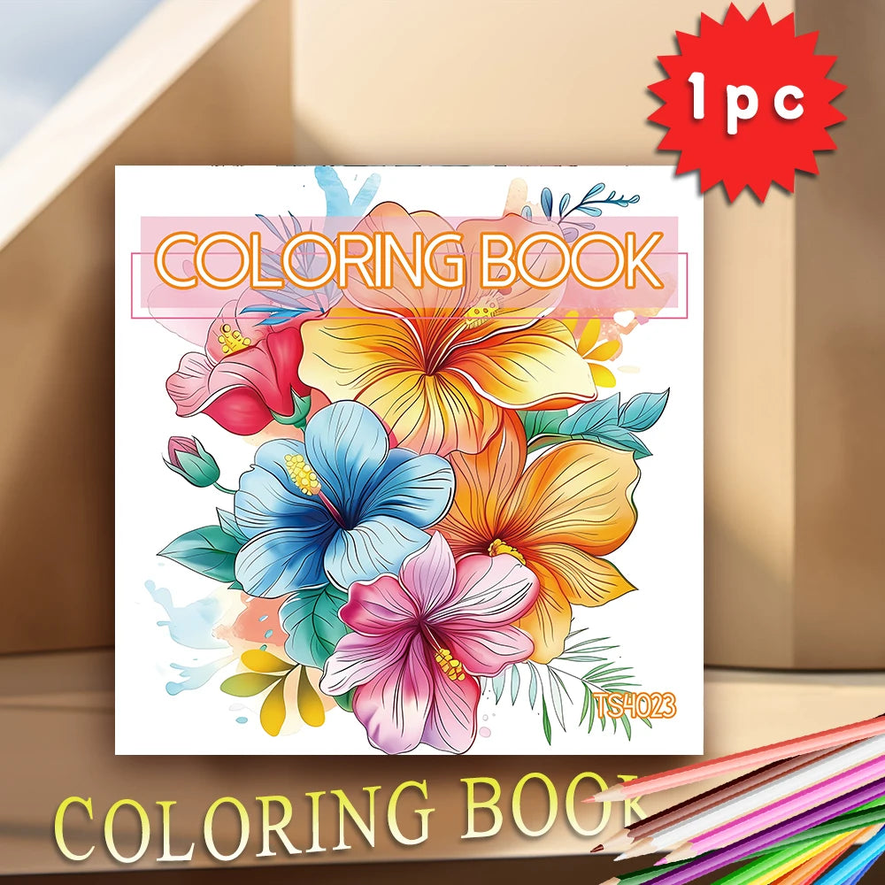 Kleurboek voor volwassenen & tieners – 30 vellen dik papier (21x21 cm)