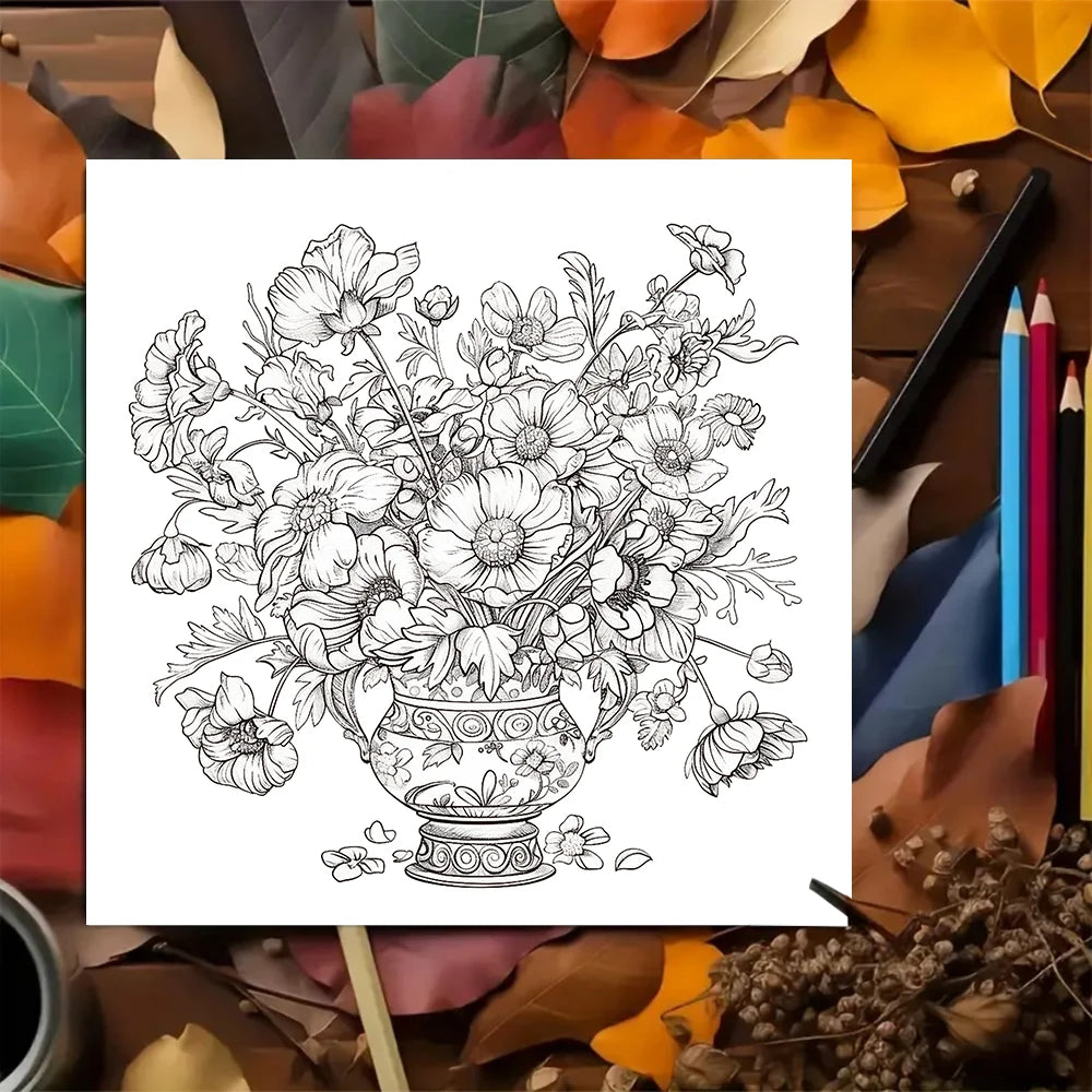 Kleurboek voor volwassenen en tieners – Spiraalbinding met dik papier voor ontspanning en creativiteit
