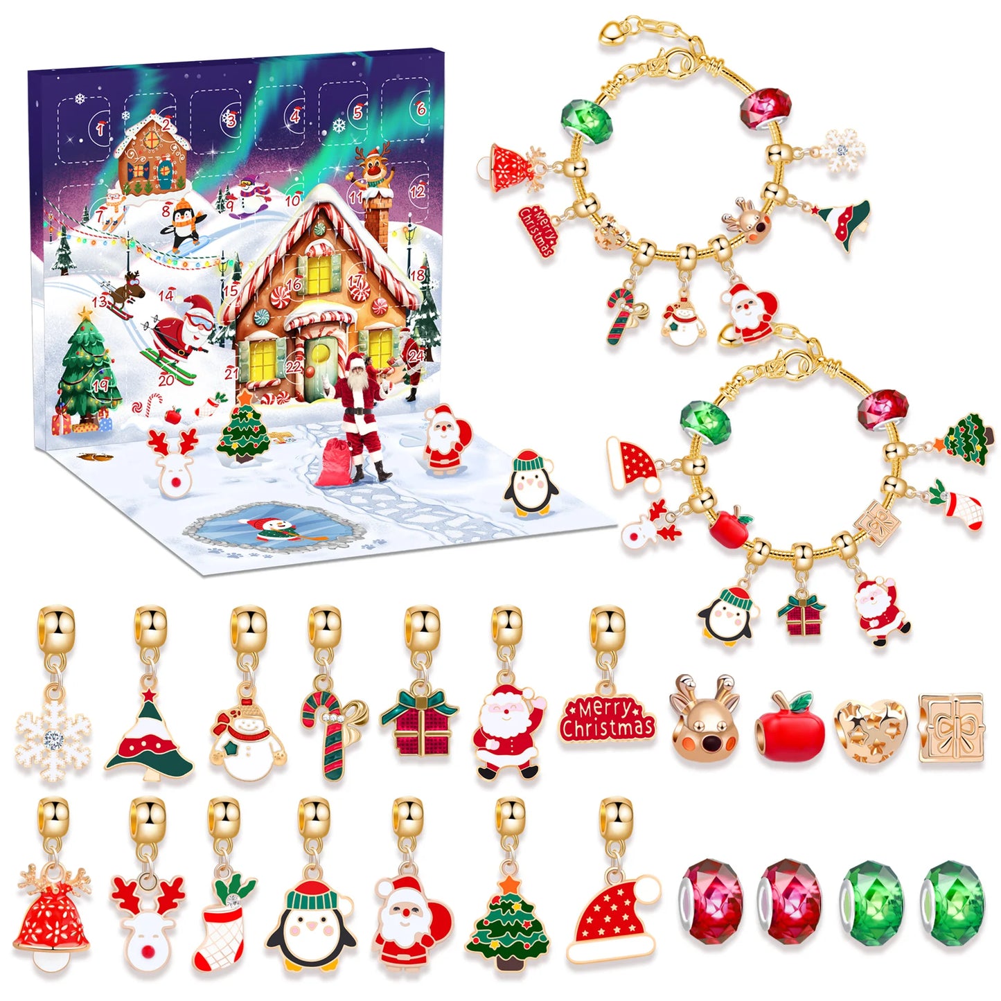 Advent kalender armbandenset – 24 dagen vol verrassende sieraden