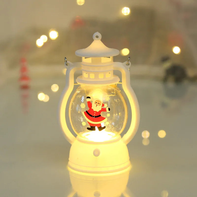 Kerst lamp met LED lantaarn en Santa Claus decoratie voor sfeervolle kerst