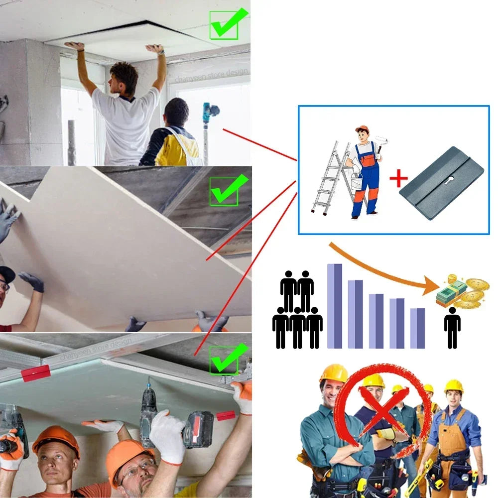 2-10 stuks gipsplaat bevestigingstools – plafond en wand montage hulpmiddelen